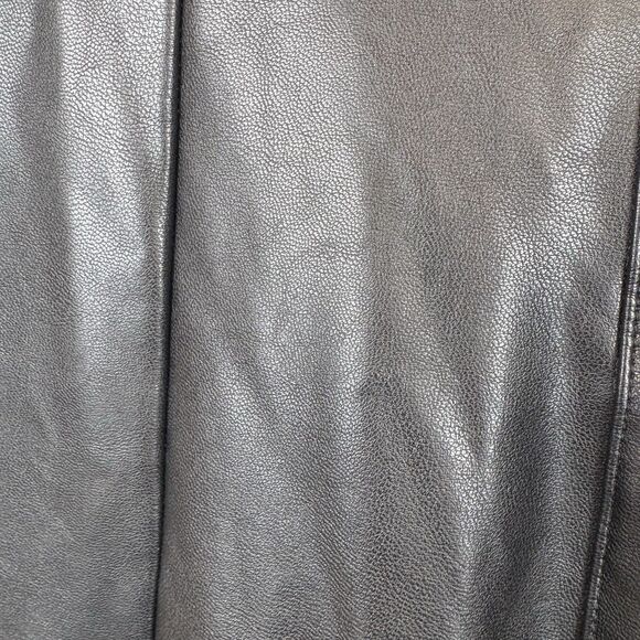 Abercrombie and Fitch Black Vegan‎ Leather Wide Leg Flare Pants Size Small - Picture 5 of 8